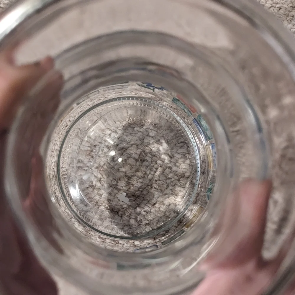Juice carafe with one glass